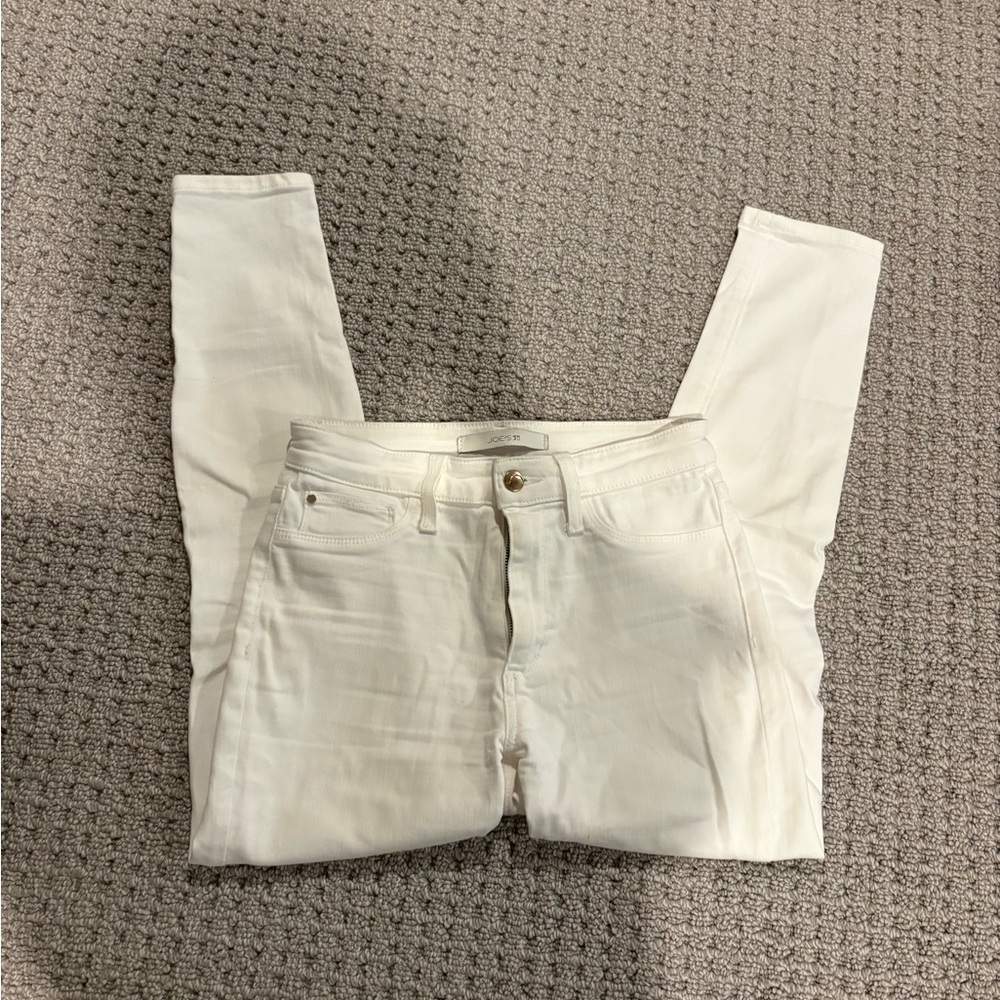 LAWLESS Off-White Skinny Stretch Jeans